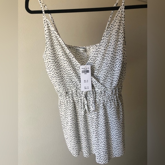 NWT- Abercrombie & Fitch- Polka Dot Adjustable Tank- Size Small - Picture 2 of 6